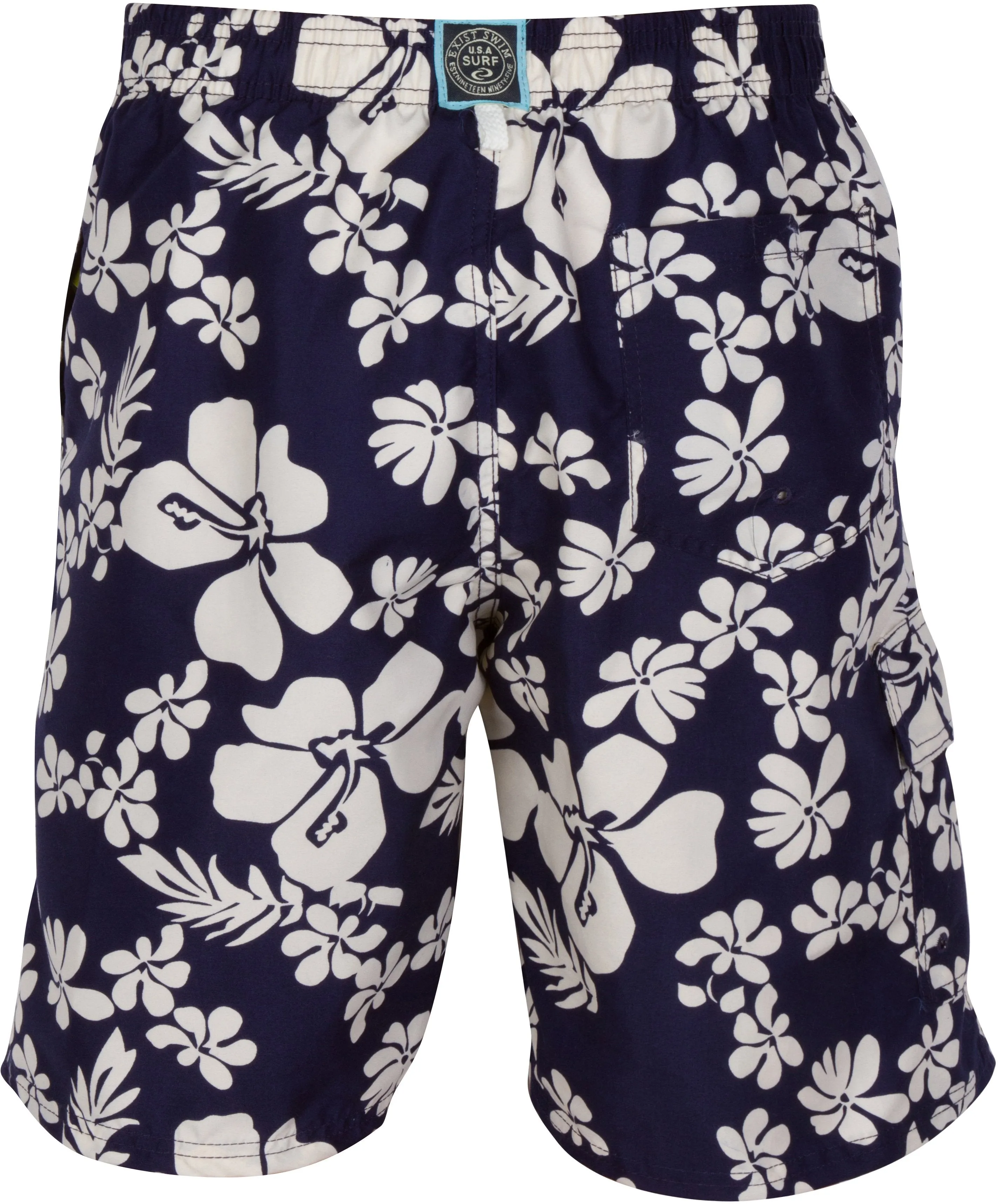 Sakkas Keona Hibiscus Patch Pocket Swim Trunk/Boardshort