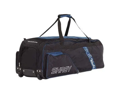 Shrey PRO Wheelie Cricket Kit Bag- Black & Blue