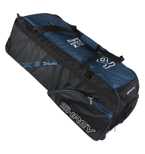 Shrey PRO Wheelie Cricket Kit Bag- Black & Blue