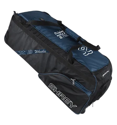 Shrey PRO Wheelie Cricket Kit Bag- Black & Blue