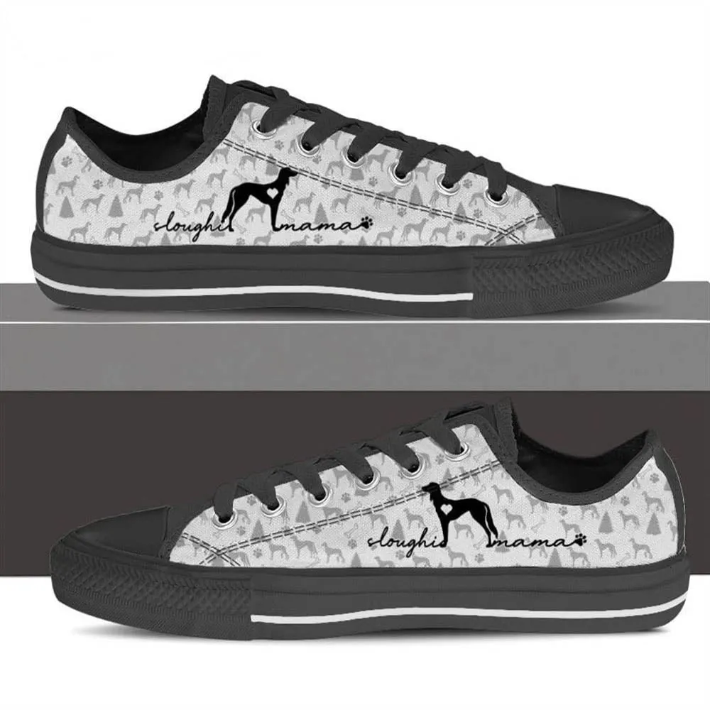 Sloughi Low Top Shoes - Dog Walking Shoes Men Women, Dog Printed Shoes, Canvas Shoes For Men, Women