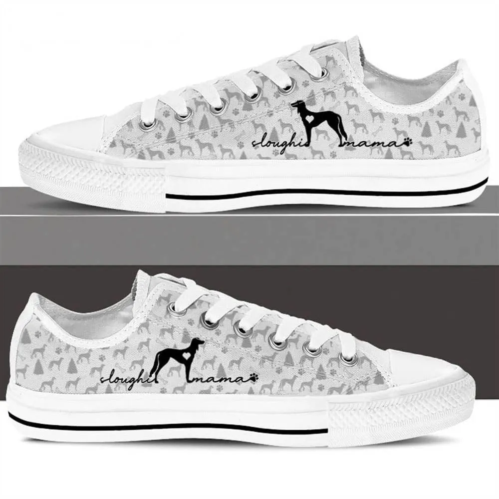 Sloughi Low Top Shoes - Dog Walking Shoes Men Women, Dog Printed Shoes, Canvas Shoes For Men, Women