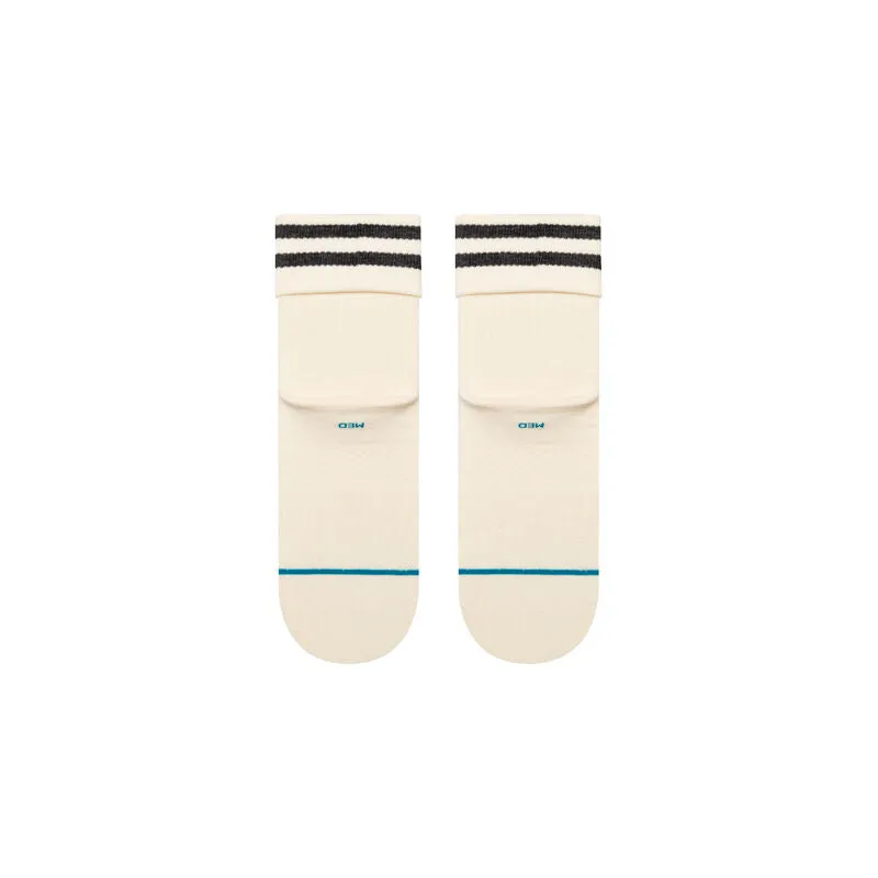 Stance Roll Cuff Cotton Quarter Socks - CANVAS