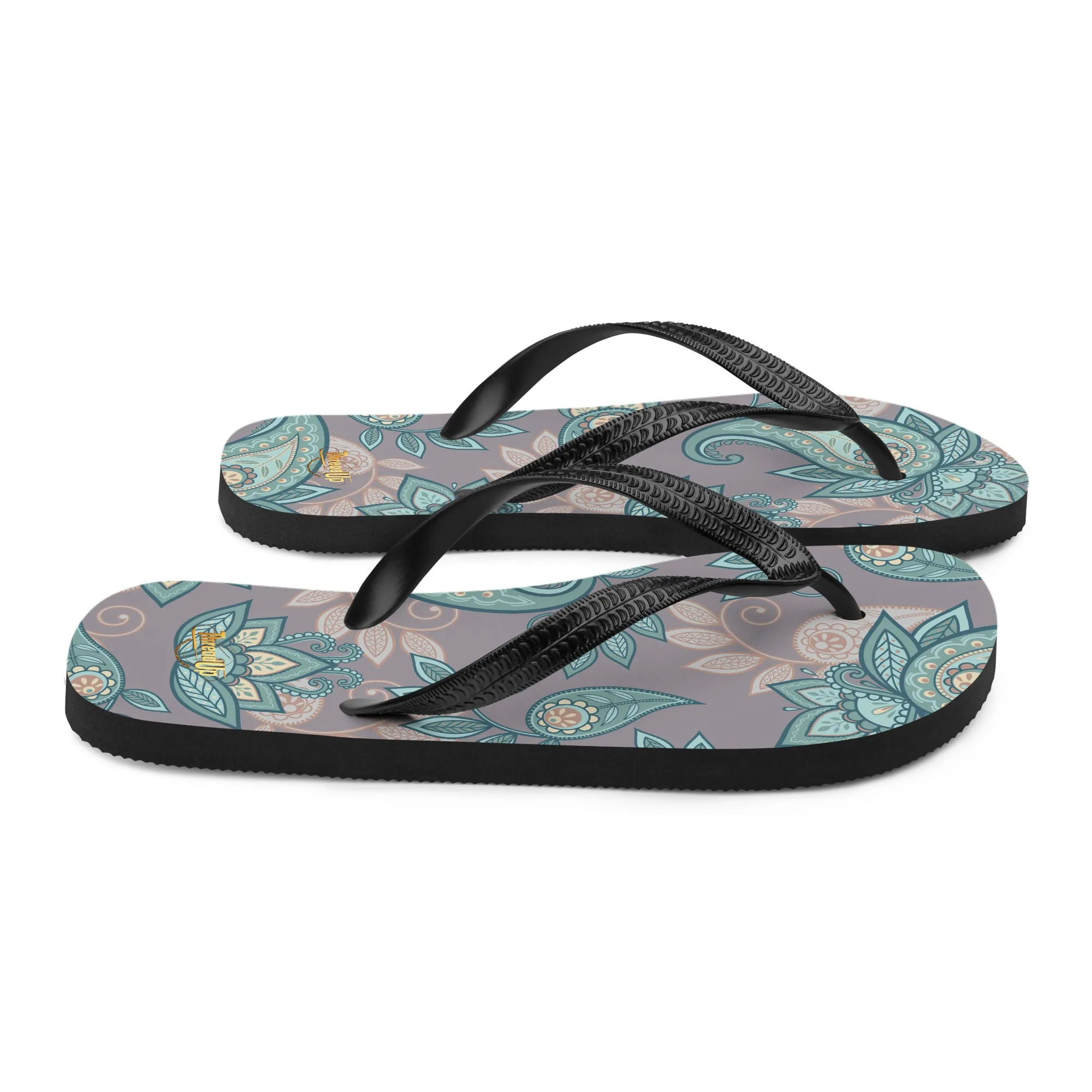 Unisex Flip-Flops - Abstract Design