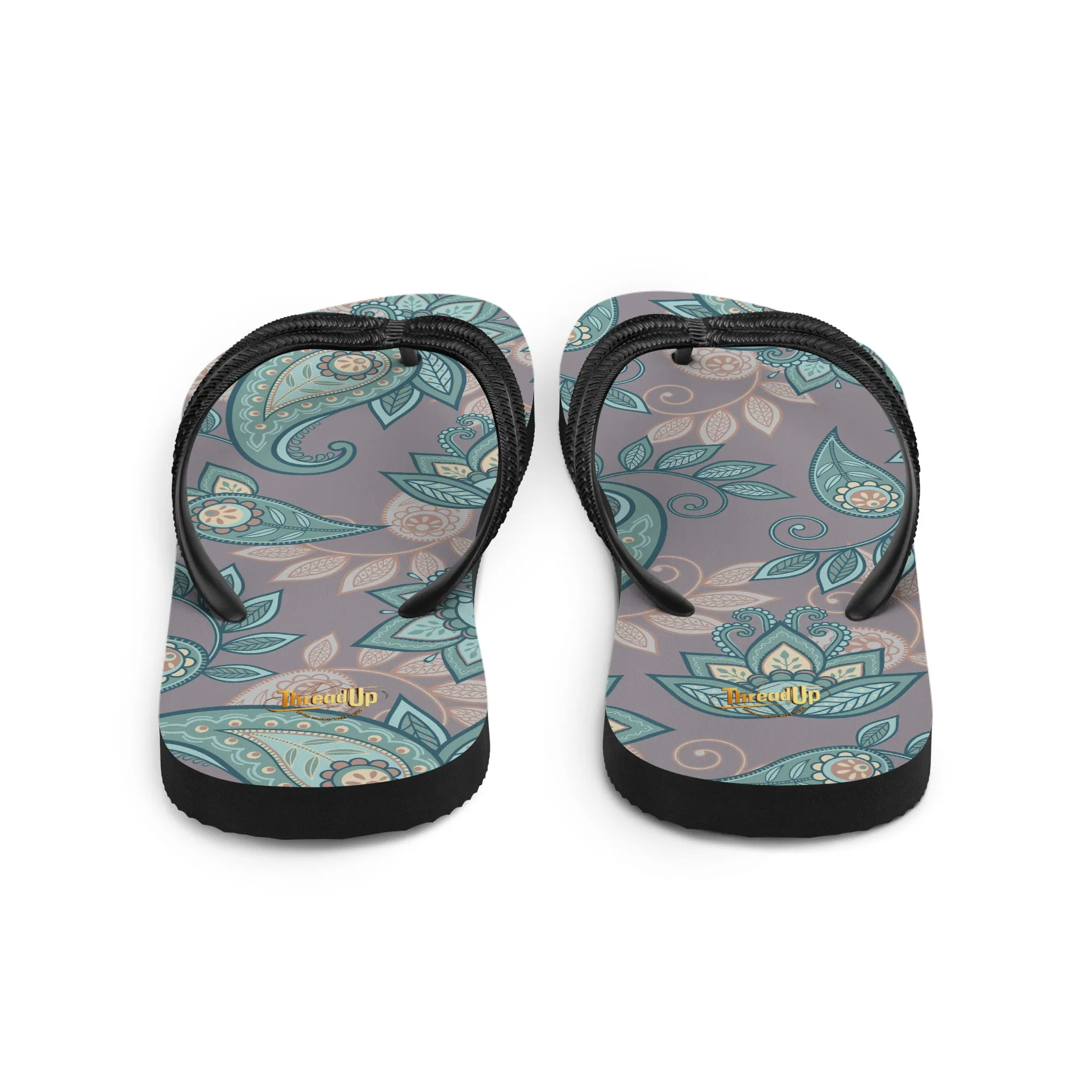 Unisex Flip-Flops - Abstract Design